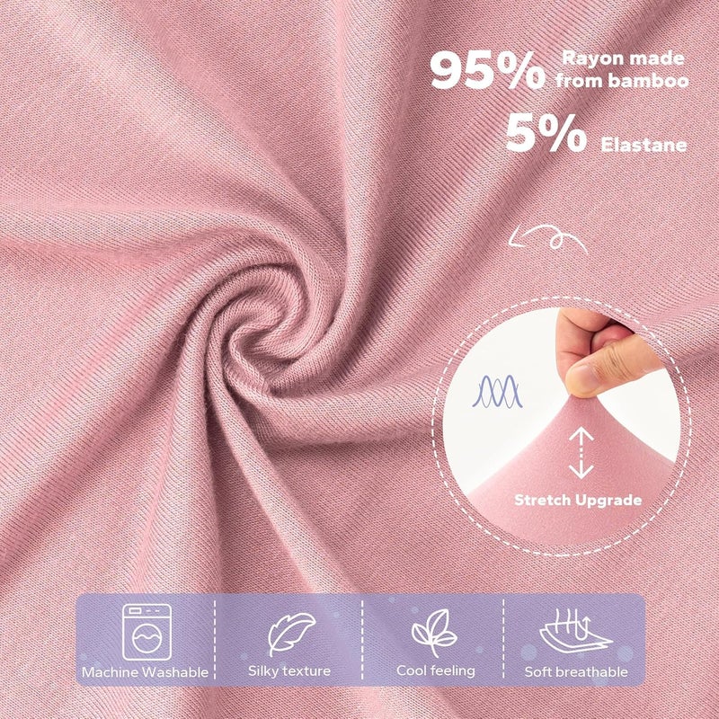 FUNUPUP Rayon Derived from Bamboo Baby Lounger Cover Compatible with Snuggle Me Lounger, Infant Lounger Pillow Cover for Newborn, Removable Elastic Newborn Lounger Cover,Cover Only,Pink - Image 3